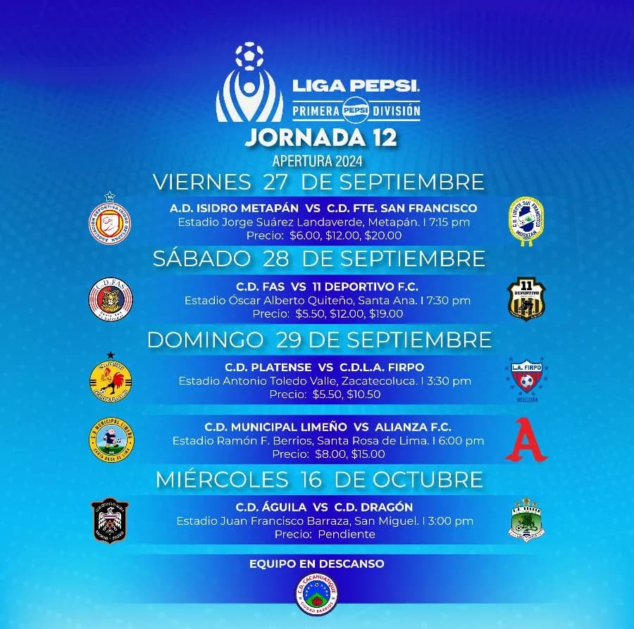 Calendario de la liga de fútbol profesional: fechas y horarios de partidos Calendario de la liga de fútbol profesional: fechas y horarios de partidos